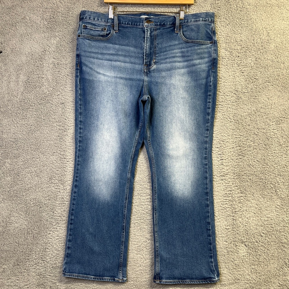 Old Navy Bootcut Jeans Men 42x30 Blue Denim Light Wash Built-In Tough & Flex